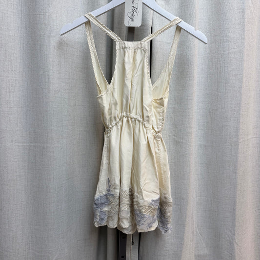 Diesel Cream 100% Silk Sinched Top