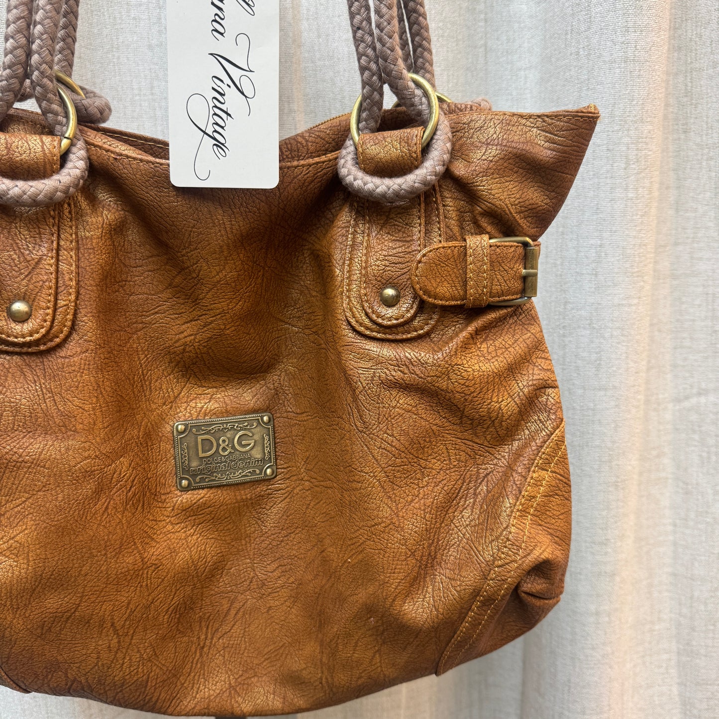 D&G Metallic Copper Hobo Bag