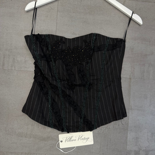 Y2K Striped Tube Top