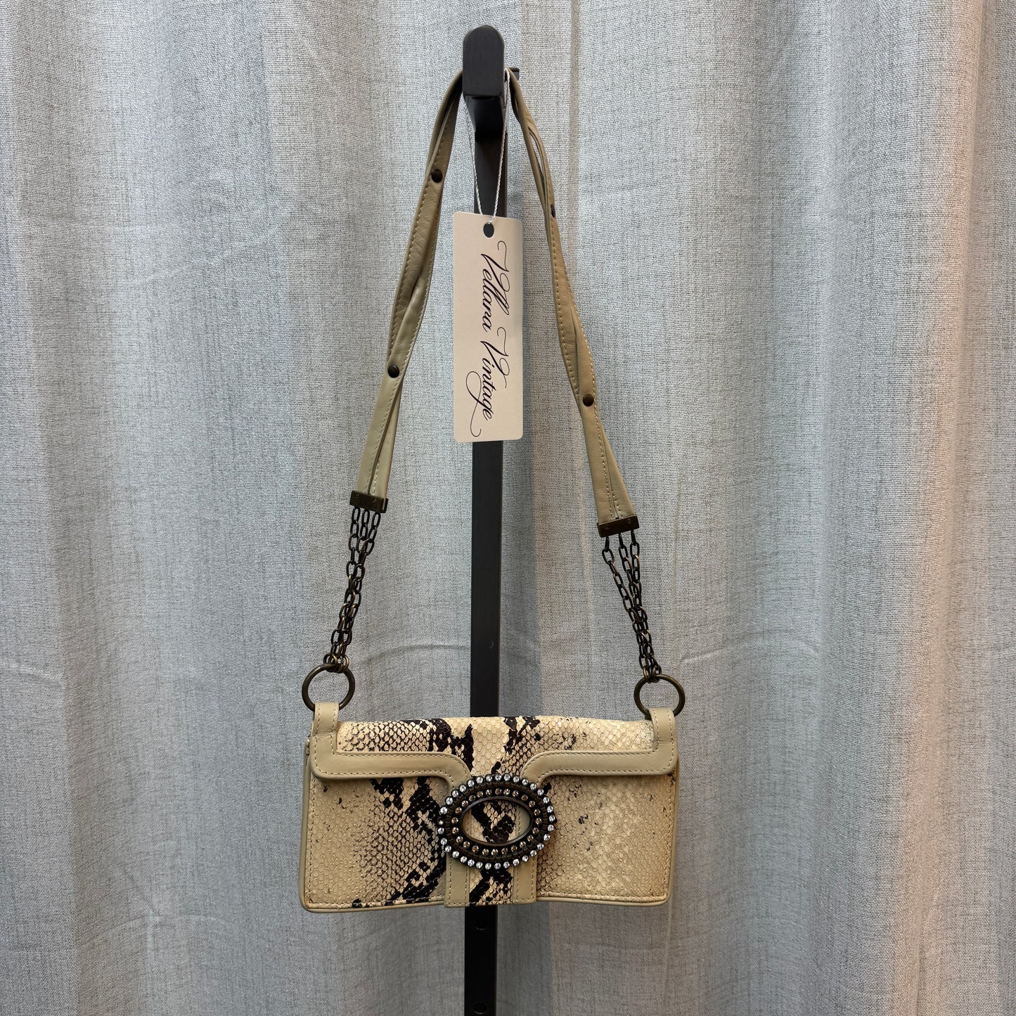 D&G Snakeskin Leather Shoulder Purse