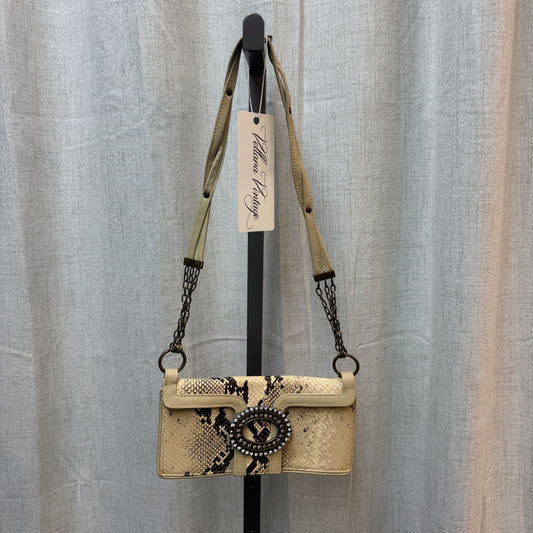 D&G Snakeskin Leather Shoulder Purse