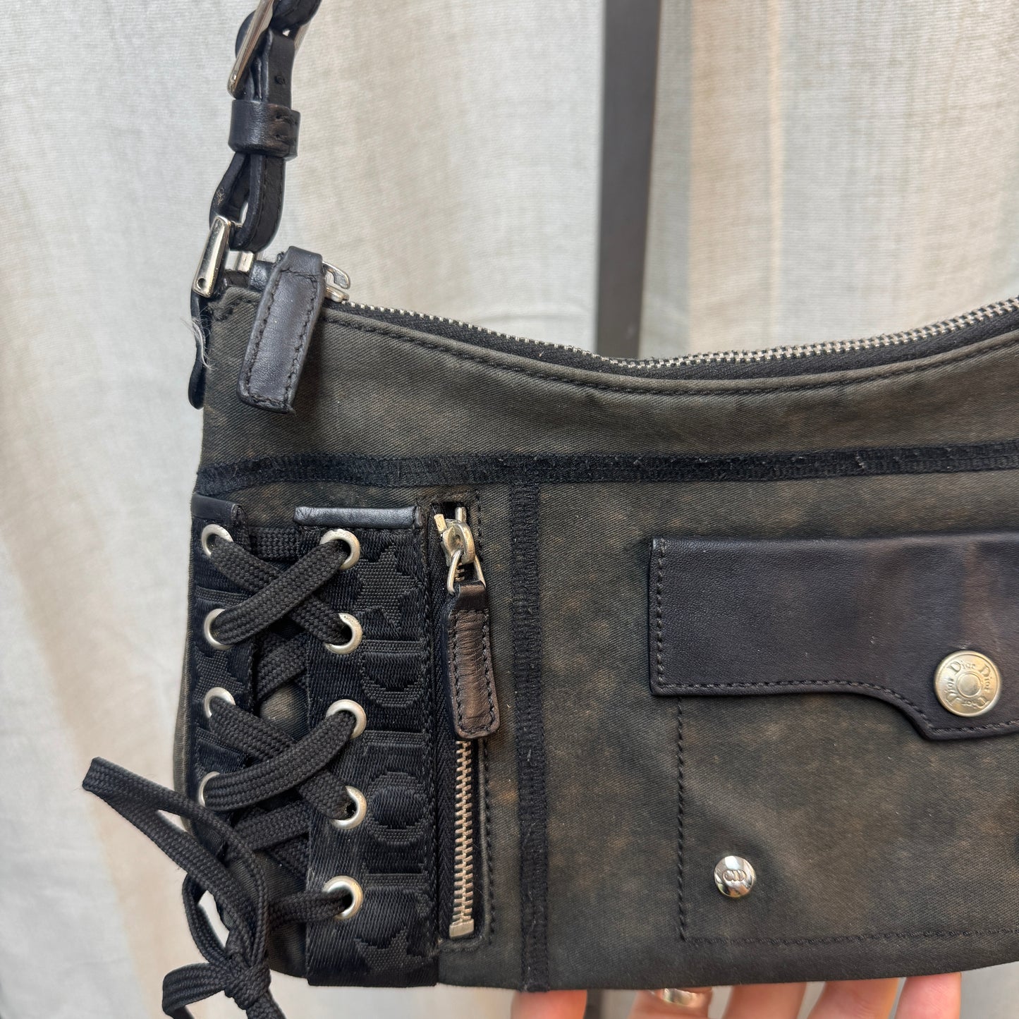 Christian Dior 2004 Lace-Up Bag