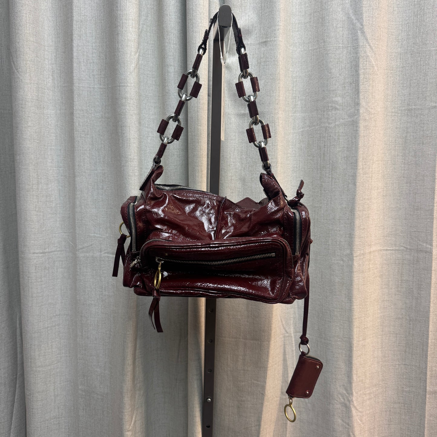 Chloé Burgundy Patent Leather Betty Bag
