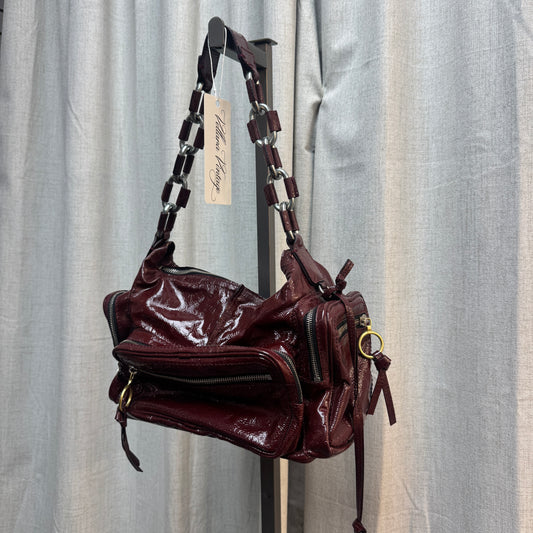 Chloé Burgundy Patent Leather Betty Bag