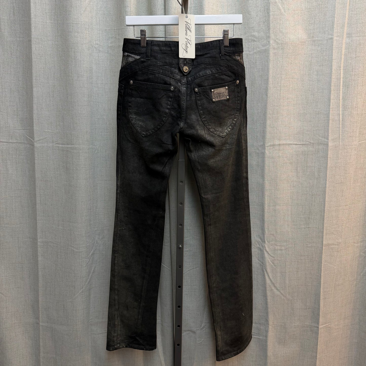 Gianfranco Ferre Waxed Slim Fit Jeans