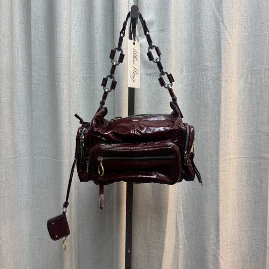 Chloé Burgundy Patent Leather Betty Bag