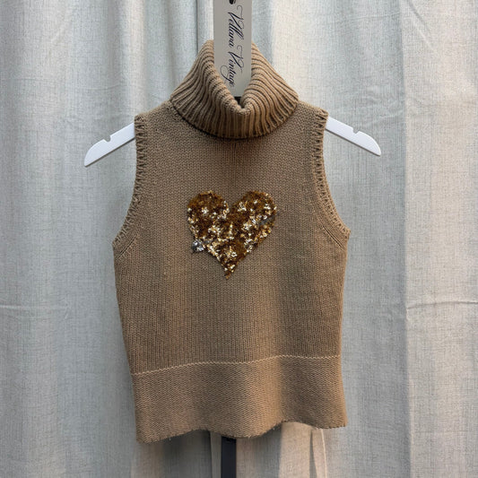 Blugirl by Blumarine Heart Sleeveless Sweater