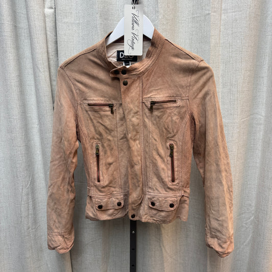 D&G Pink Suede Moto Jacket