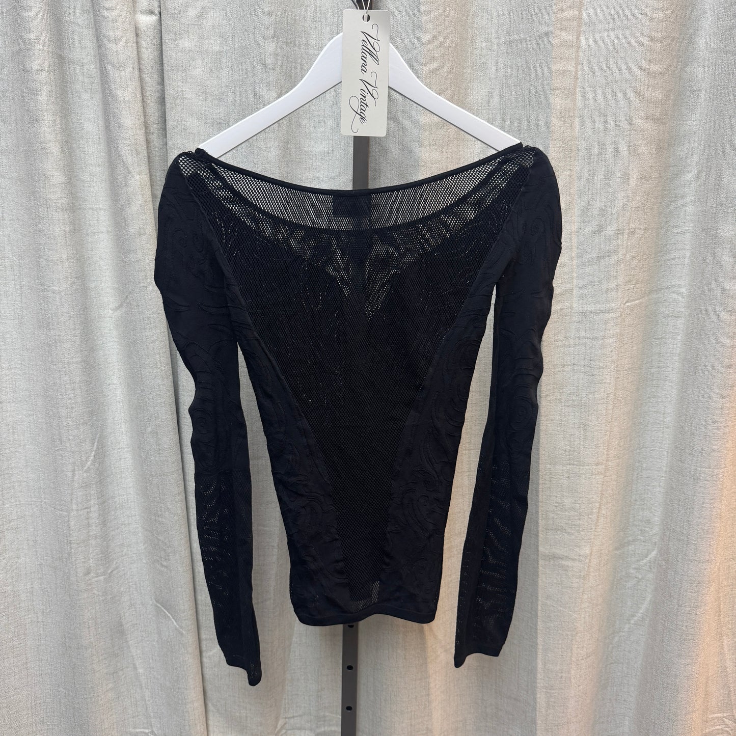 Jean Paul Gaultier Mesh Black Long Sleeve