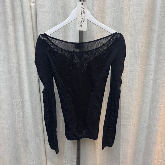 Jean Paul Gaultier Mesh Black Long Sleeve