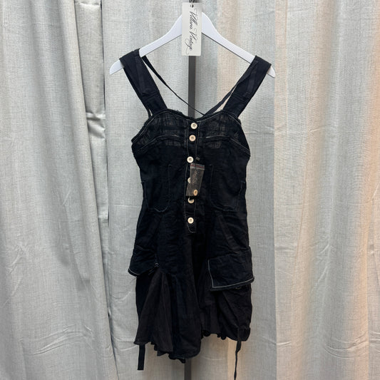 Excellium Distressed Patchwork Midi Dress