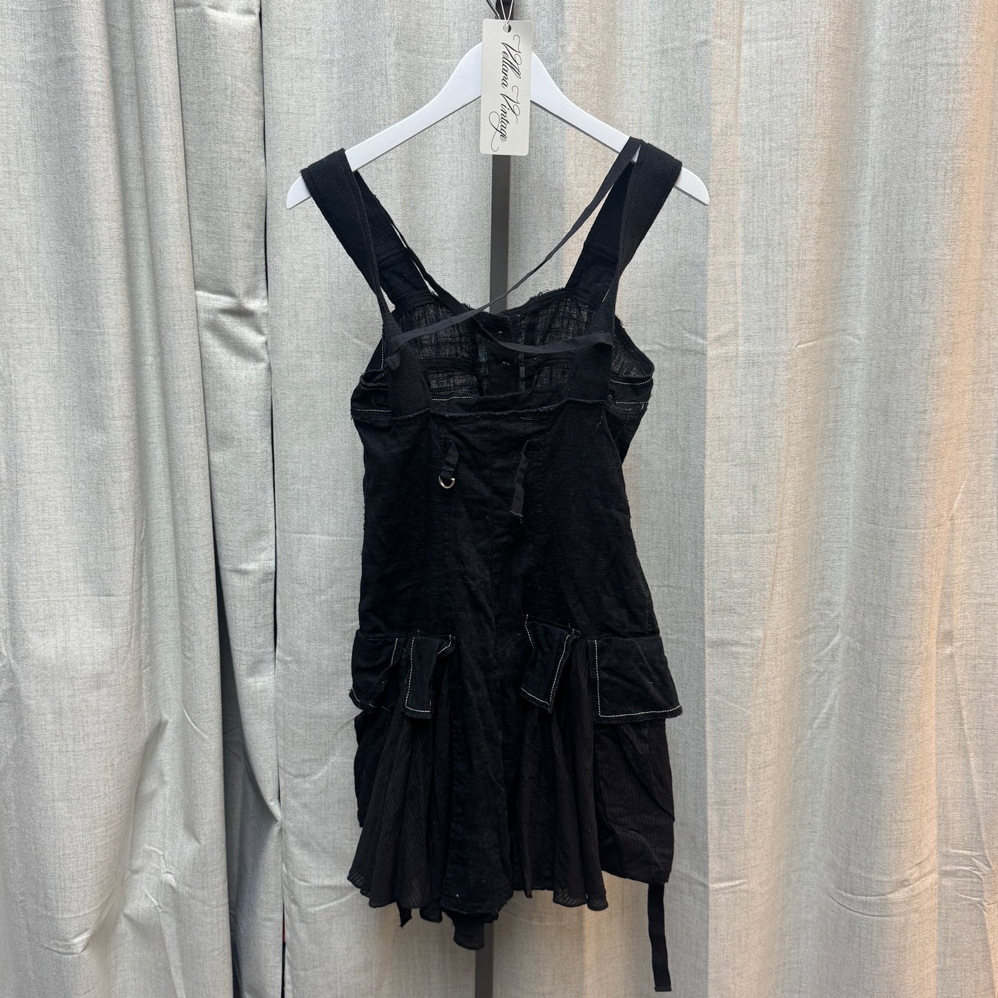 Excellium Distressed Patchwork Midi Dress