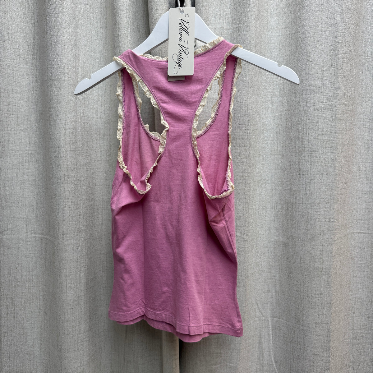 D&G Pink Summer Graphic Tank Top