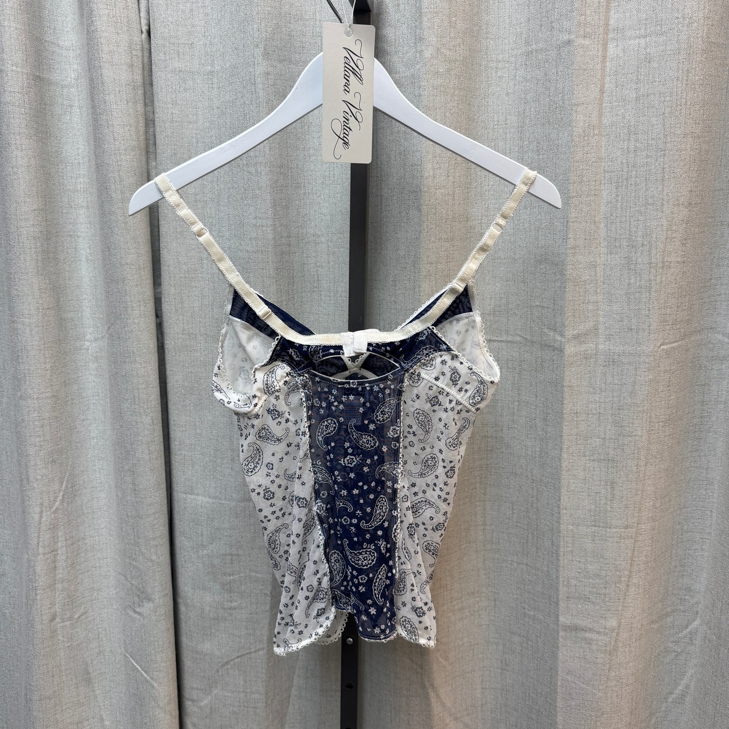 D&G Paisley Print Blue and White Cami