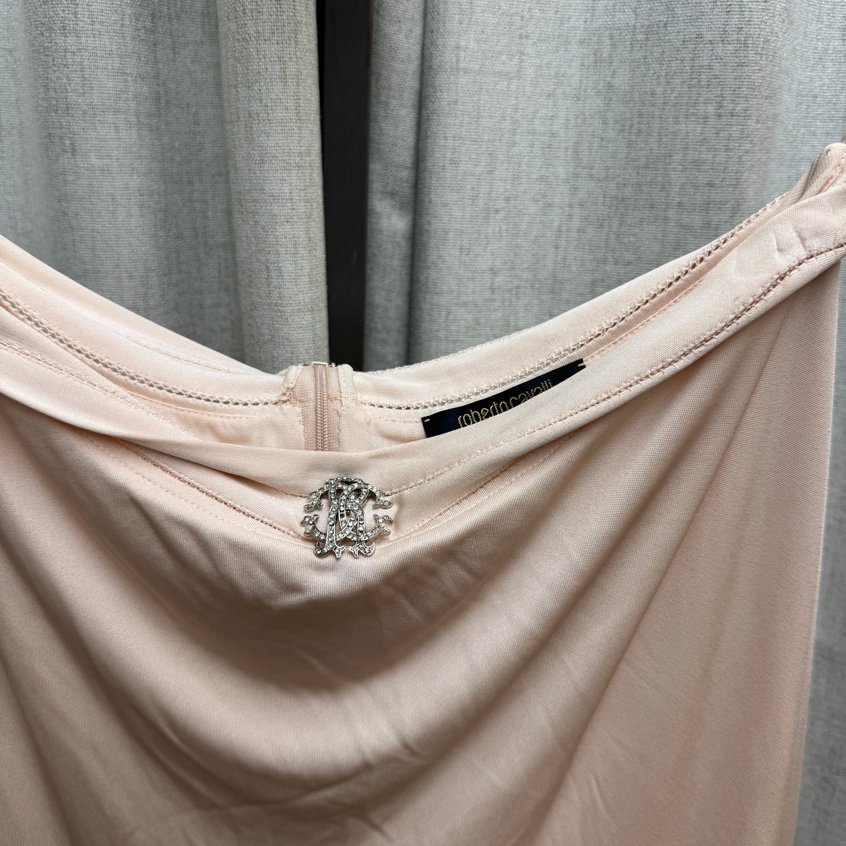 Roberto Cavalli Pink Pleated Midi Skirt