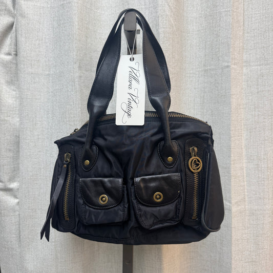 Moschino Black Nylon Cargo Purse