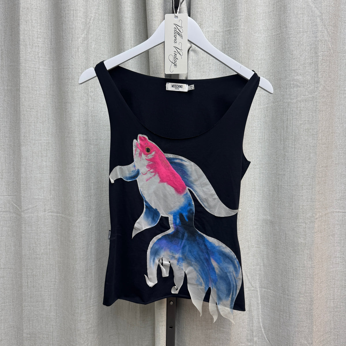 Moschino Fish Appliqué Tank Top