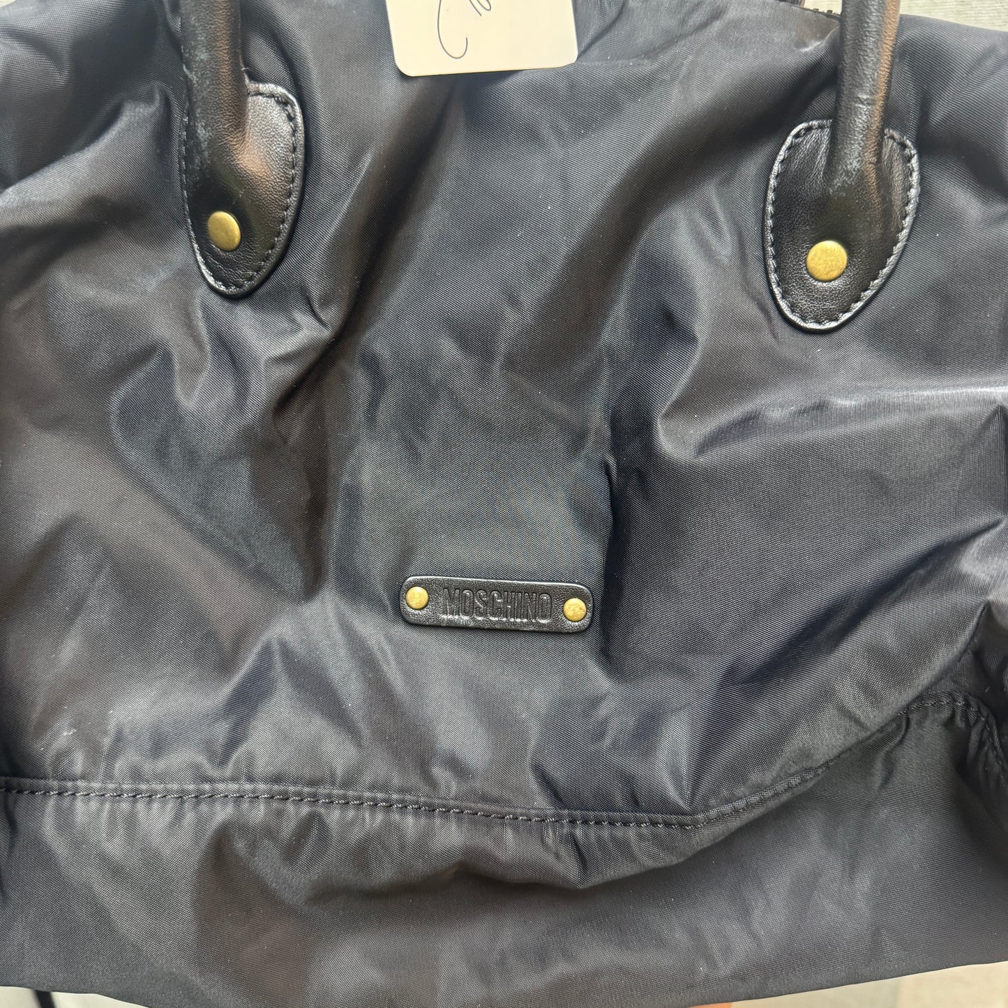Moschino Black Nylon Cargo Purse
