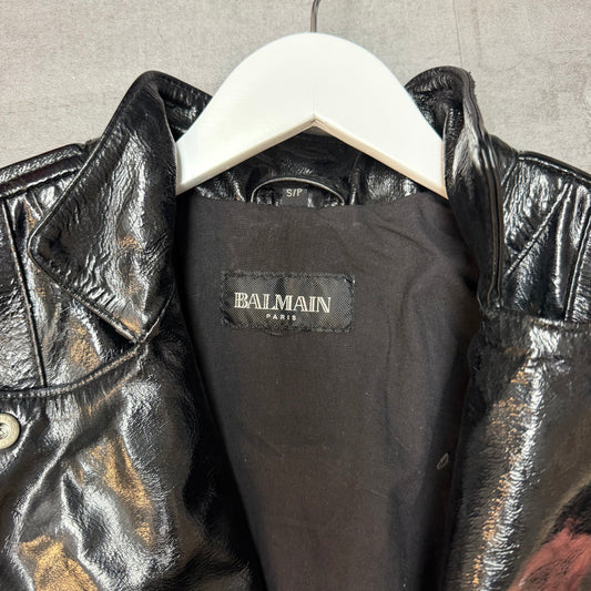 Balmain Black Leather Jacket