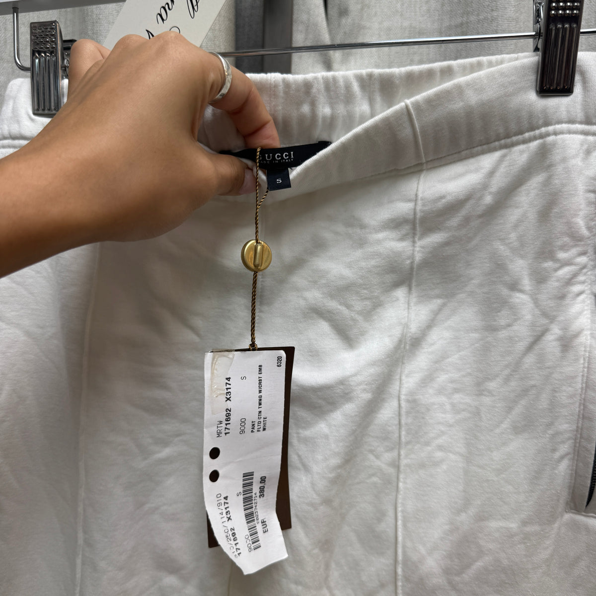 Gucci White Slim Sweatpants
