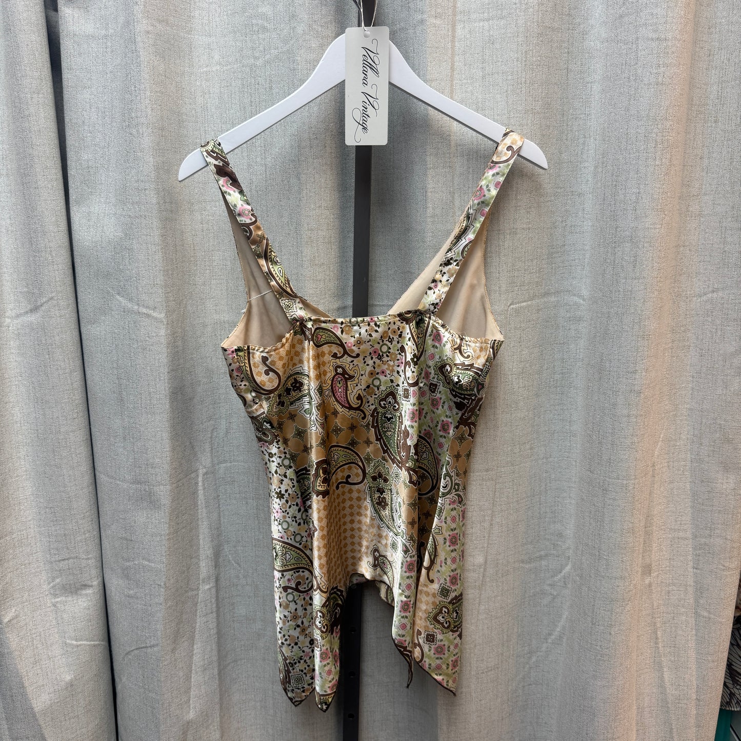Paisley Print V-Neck Tank Top