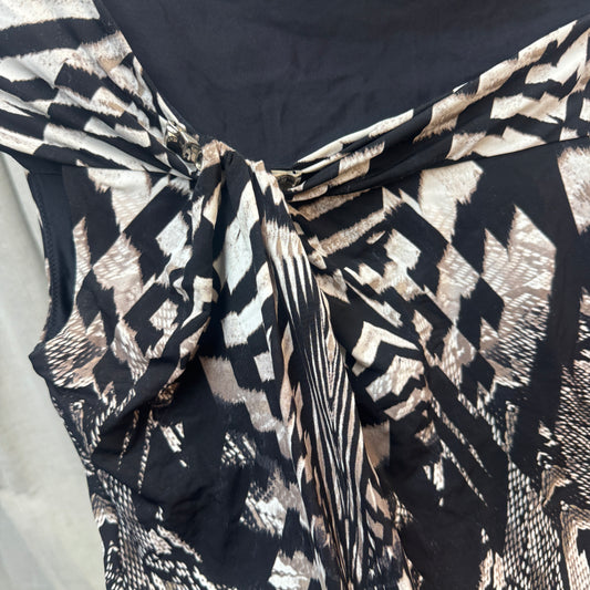Roberto Cavalli Python Print Twisted Blouse