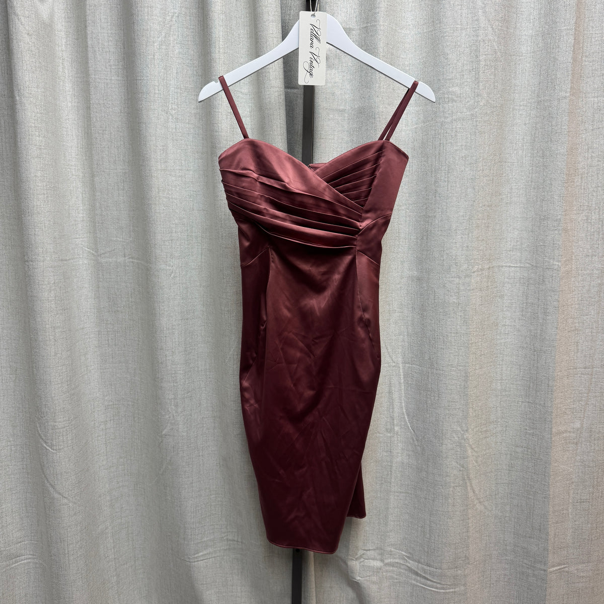 Just Cavalli Mauve Ruched Bodycon Knee-Length Dress