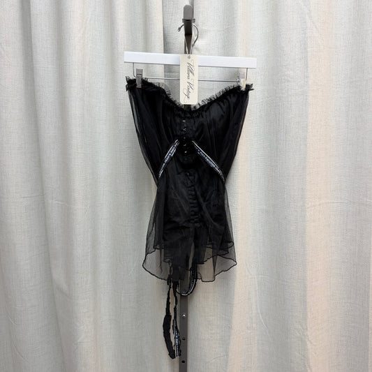 Jean Paul Gaultier Black Strapless Layered Corset Top
