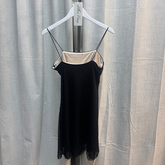 Vintage Beaded Black Short Dress