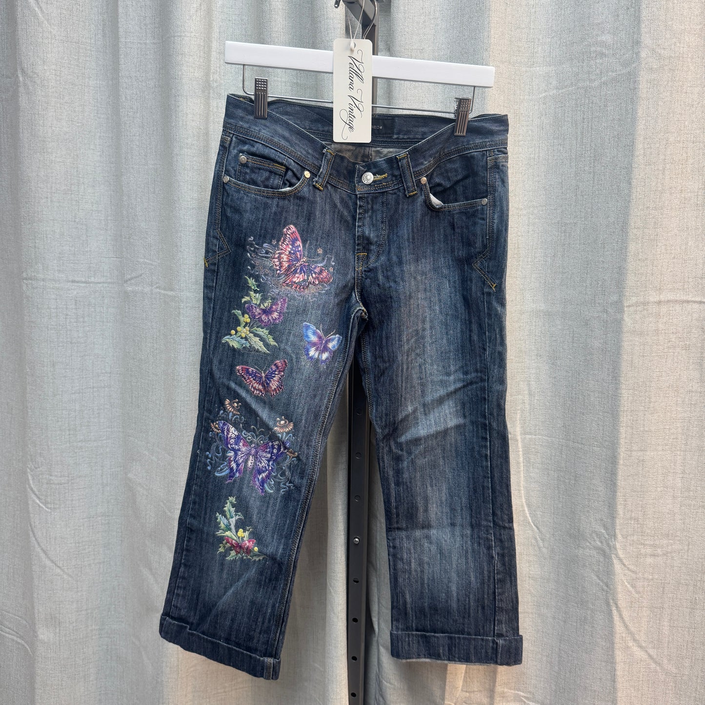 Dsquared2 Butterfly Denim Capris