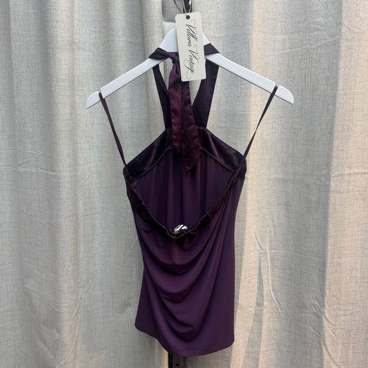 Purple Halter Neck Top