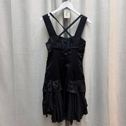 Marithe Francois Girbaud Navy Blue Button Down Mini Dress
