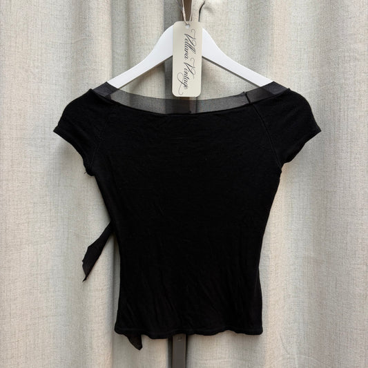 Morgan De Toi Black Boatneck Tee