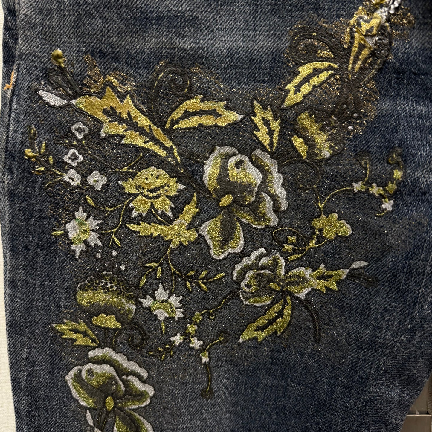 Just Cavalli Flared Floral Jeans