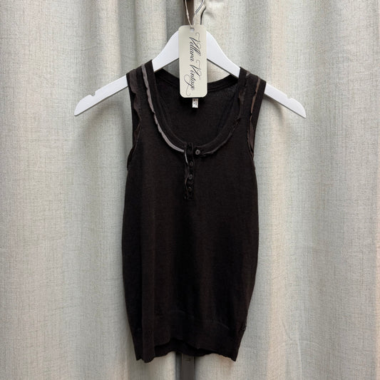 Armani Jeans Brown Knit Tank