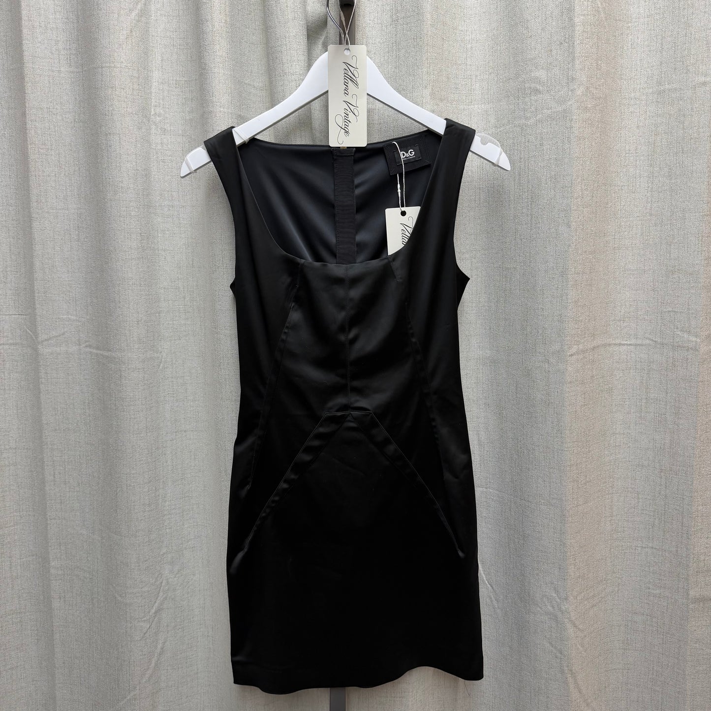 D&G Black Satin Mini Dress