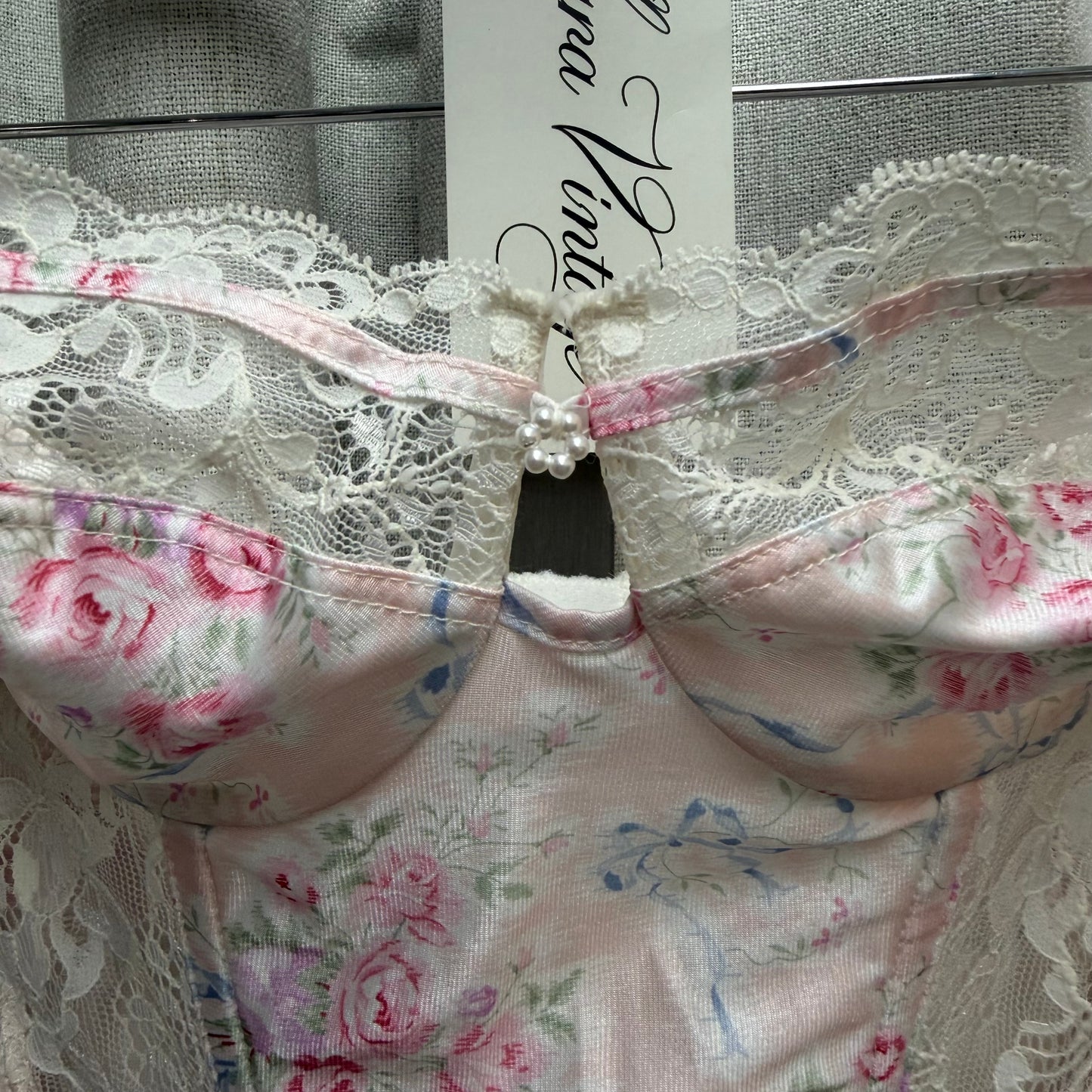 Christian Dior Pink Floral Corset