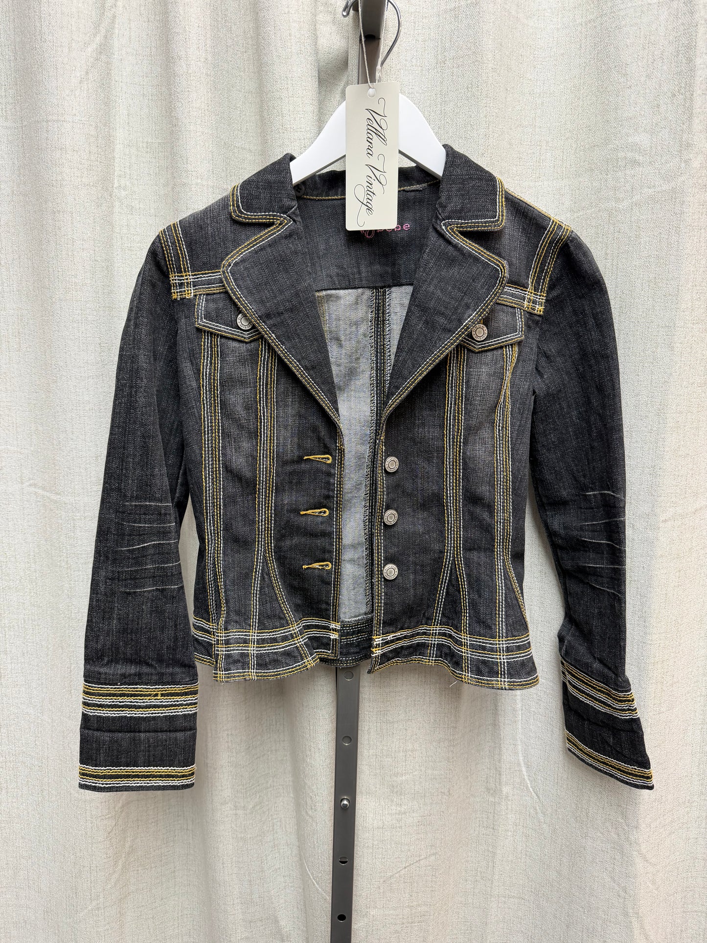 Bebe Dark Wash Denim Jacket