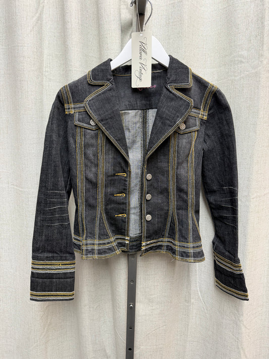 Bebe Dark Wash Denim Jacket