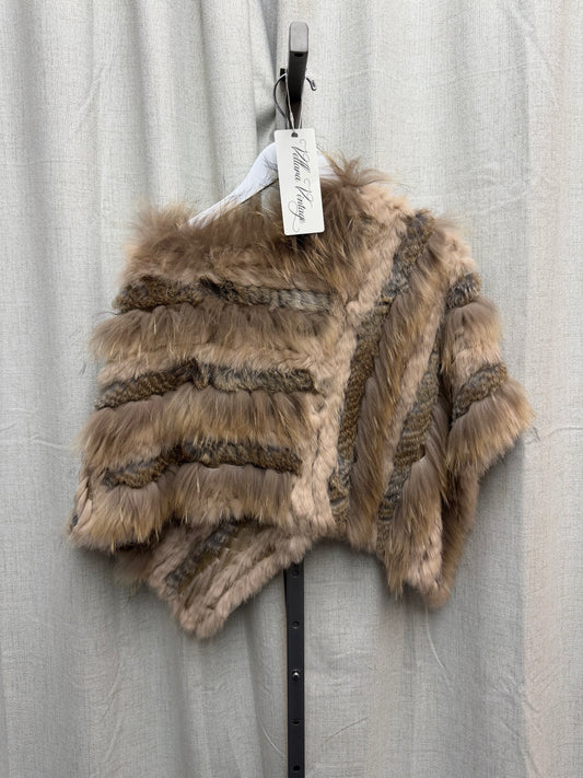 Rabbit & Fox Fur Poncho
