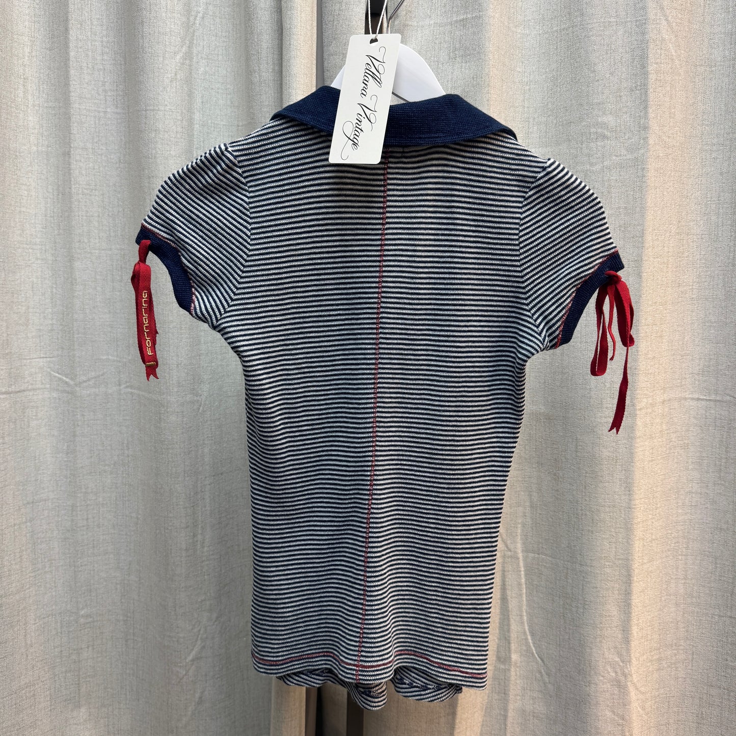 Fornarina Nautical Striped Polo Top