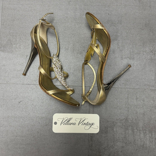 Giuseppe Zanotti Gold Feather Sandals