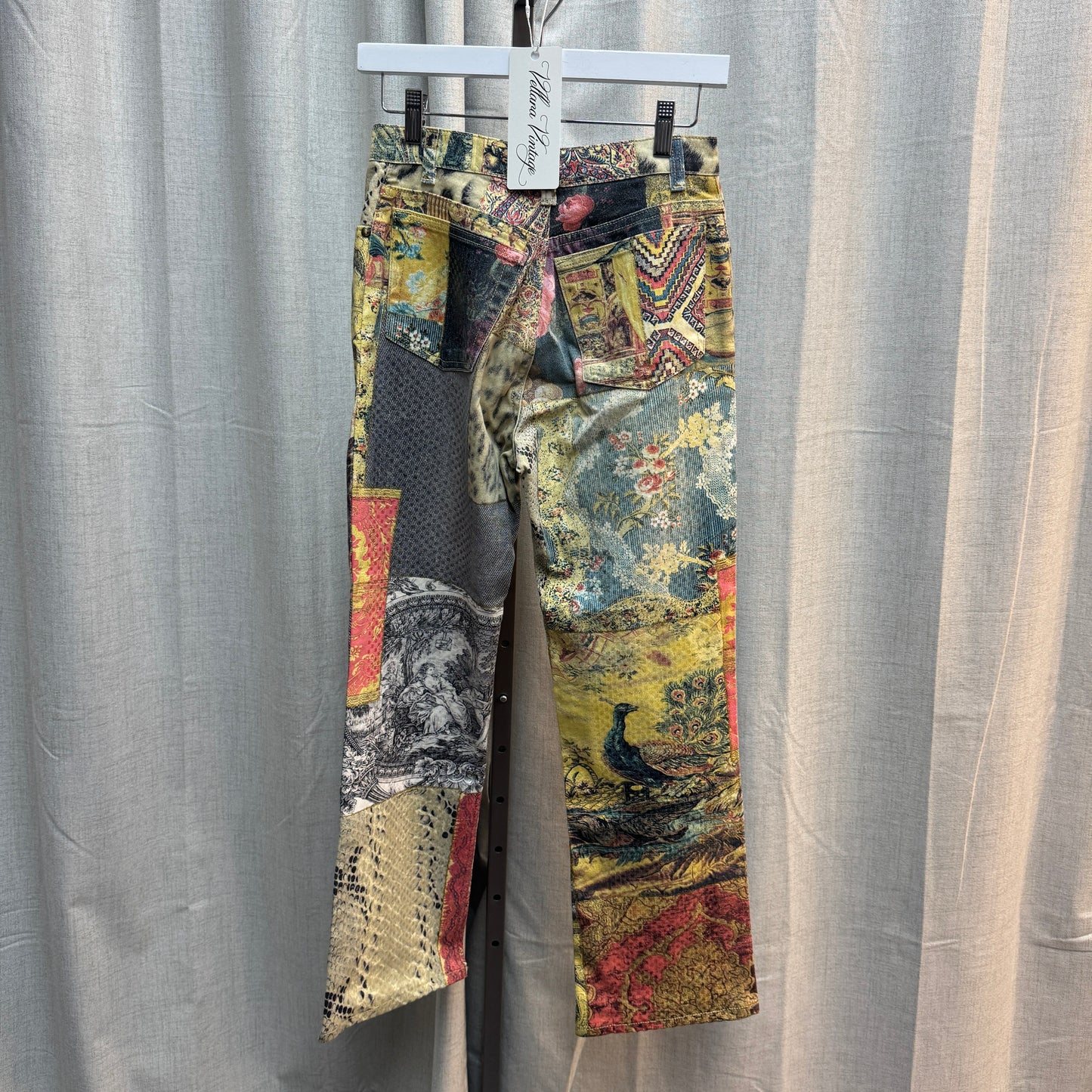 Roberto Cavalli F/W 2002 Patchwork Animal Print Jeans
