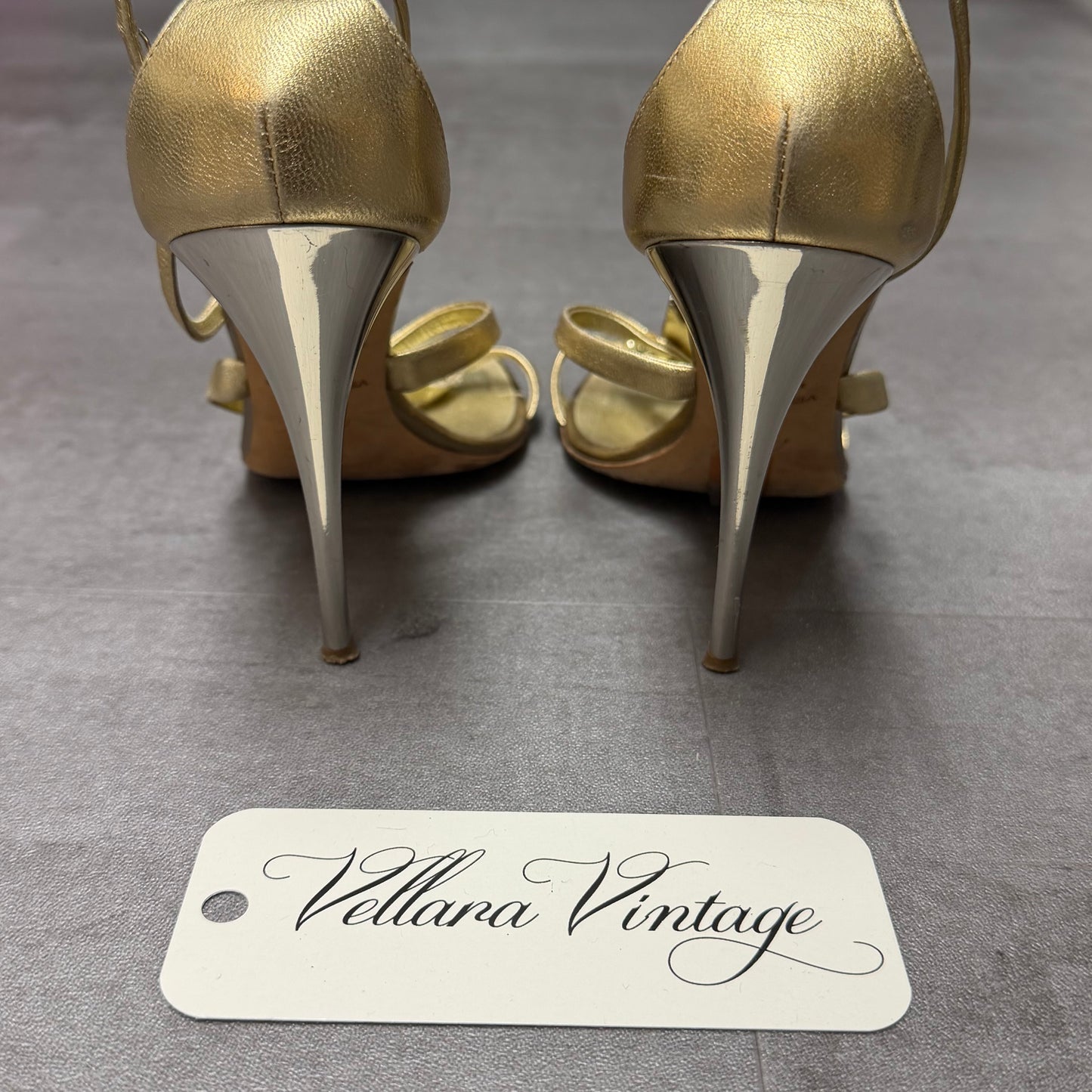 Giuseppe Zanotti Gold Feather Sandals