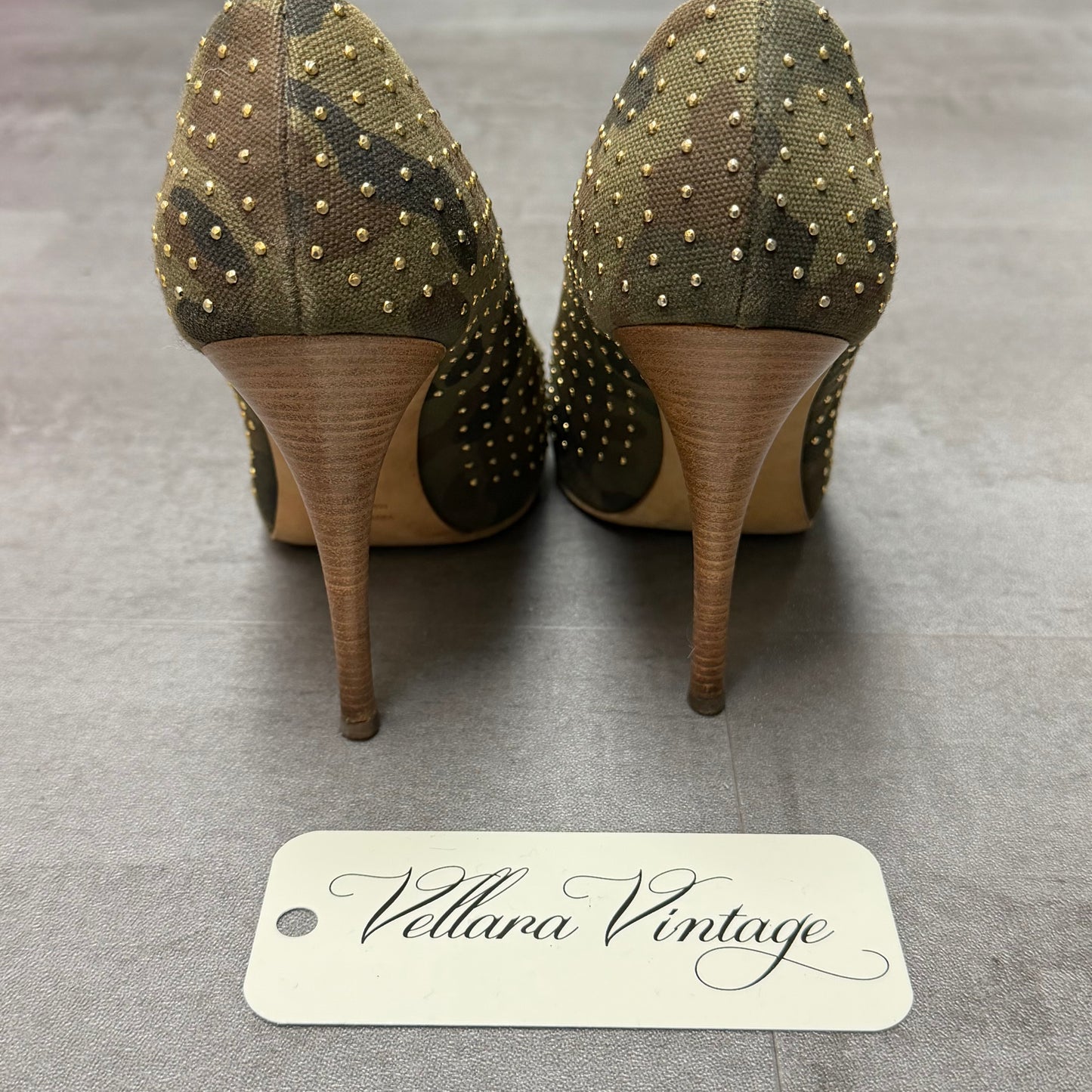 Giuseppe Zanotti Peep-toe Camouflage Heels