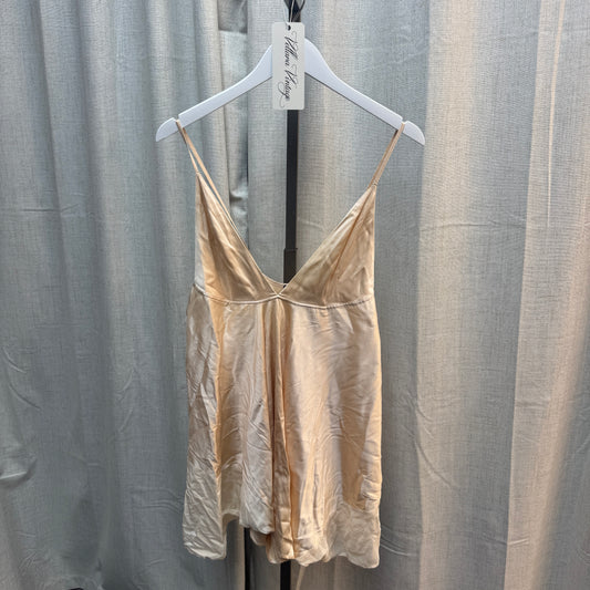 Ann Demeulemeester Champagne Silk Babydoll Top