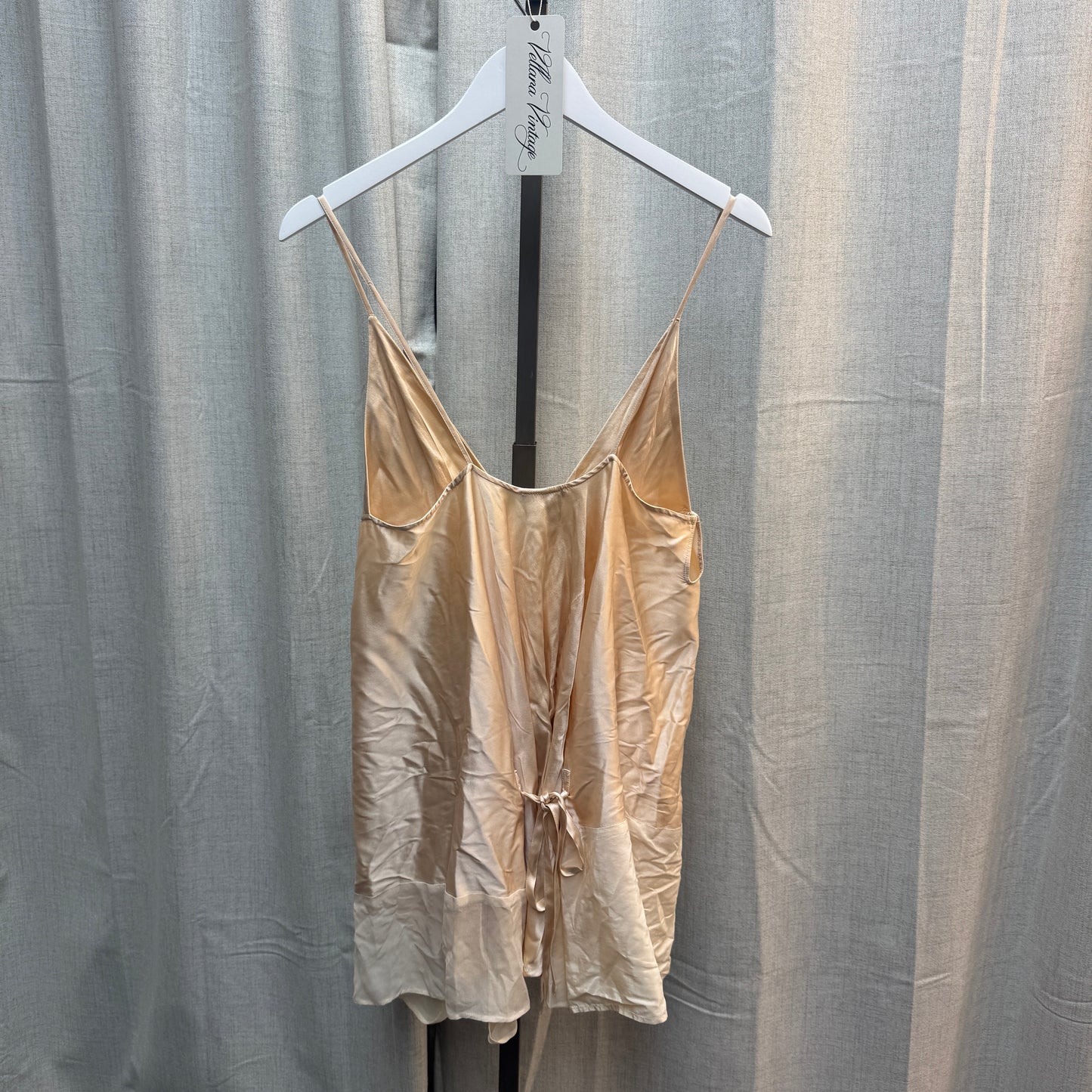 Ann Demeulemeester Champagne Silk Babydoll Top