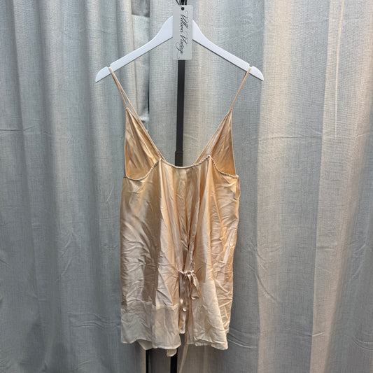 Ann Demeulemeester Champagne Silk Babydoll Top