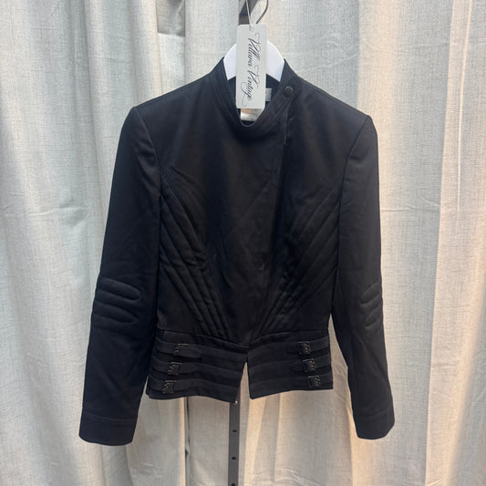 Givenchy Black Padded Wool Zip-Up Jacket
