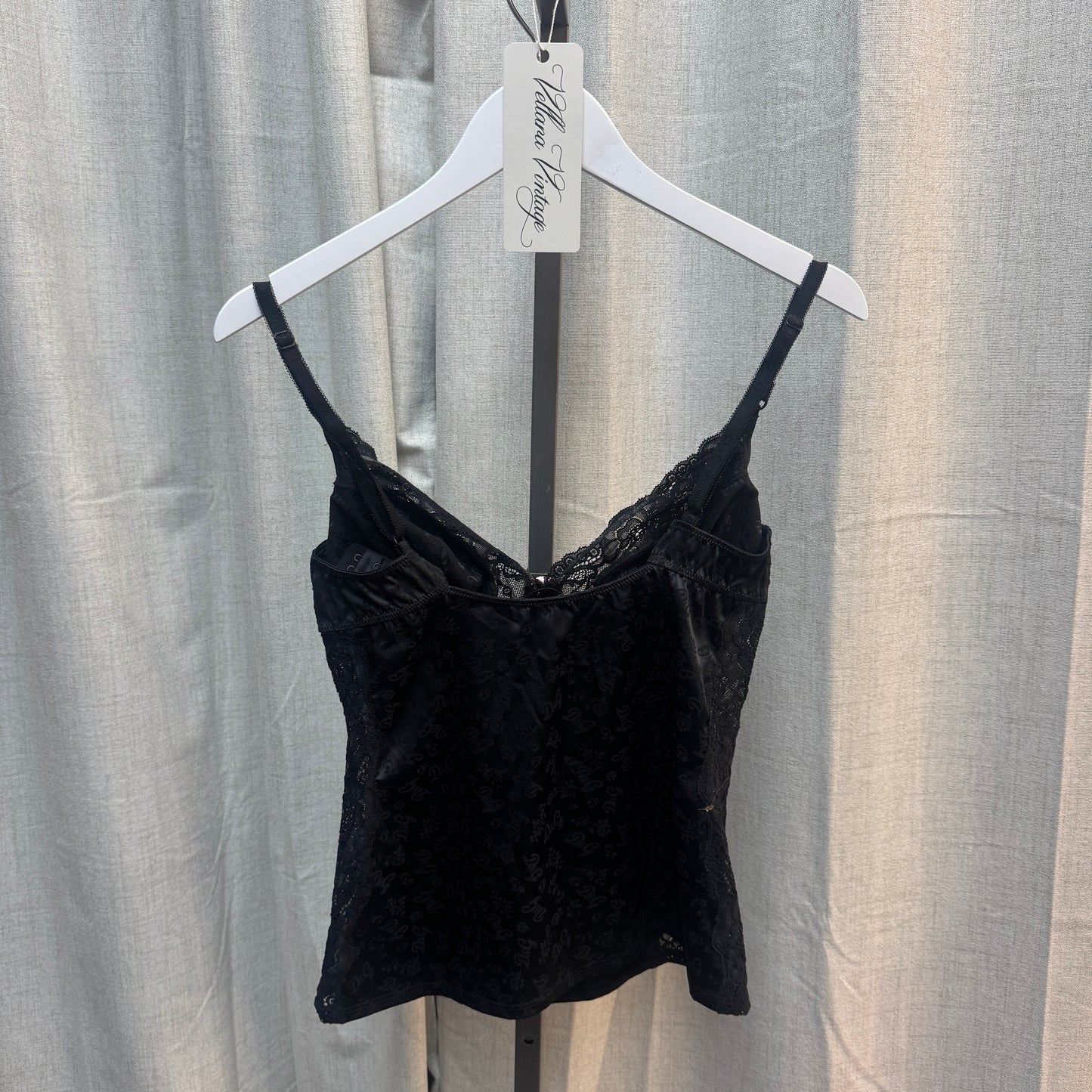 D&G Floral Black Lace Tank Top